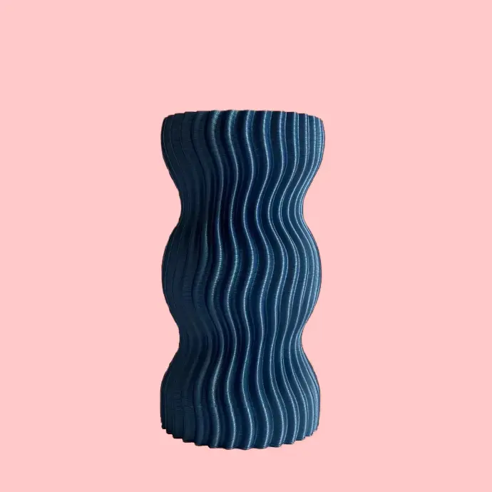 Vase Wave by É Pedra BLUE