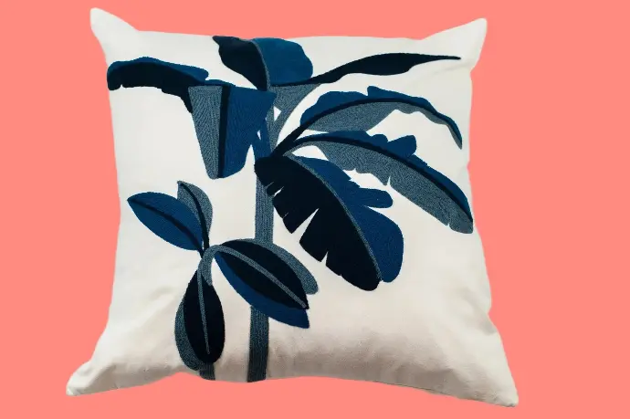 Cushion Chinille blue by Decortextil