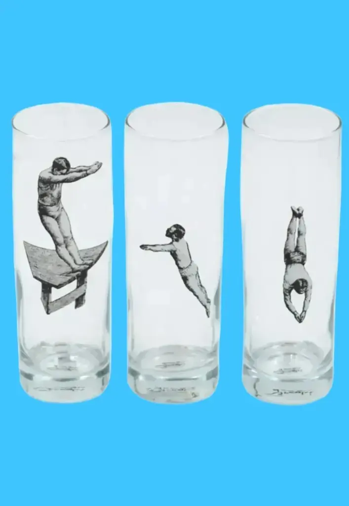 Glass Swimmers by Greghi - Set of 4