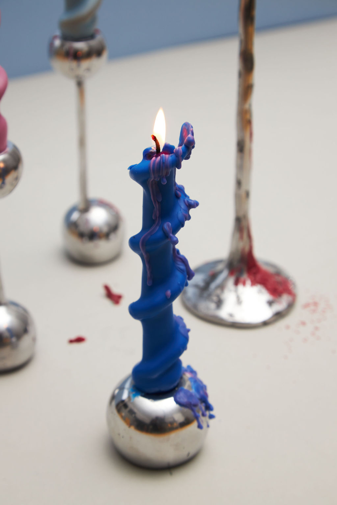 Candle Colour Tear Deep Blue and Pink by Alya