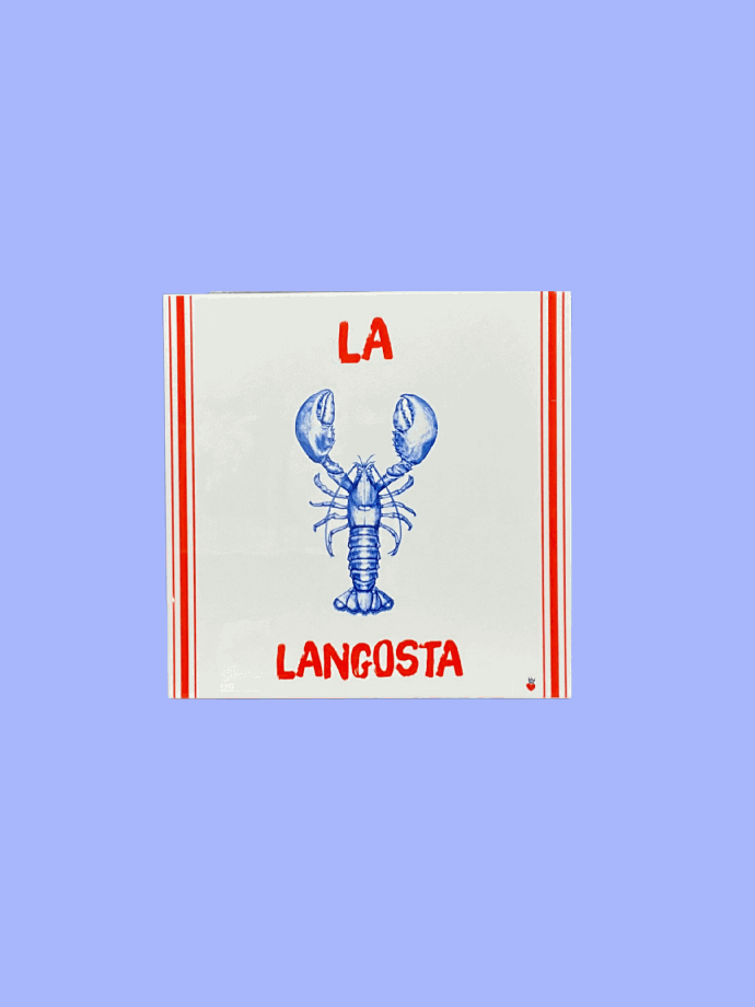 Blue Lobster Tile by Mercatto