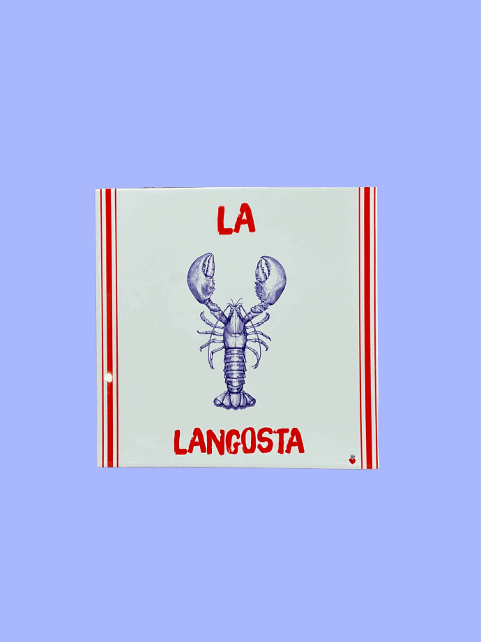 Purple Lobster Tile by Mercatto