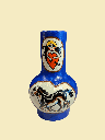 Vase Blue Tiger Woman by Juliana Wimmers
