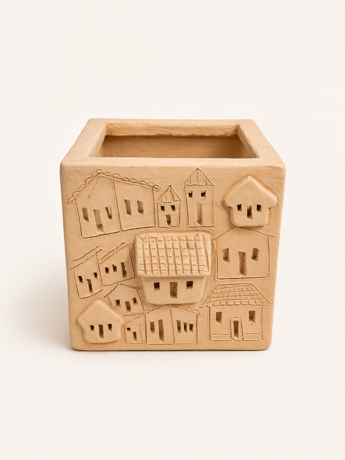 Vase Planter House/Village 1 by Casa Bonita