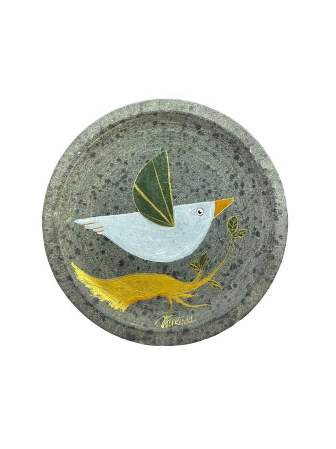 Plate White Bird by Casa Bonita