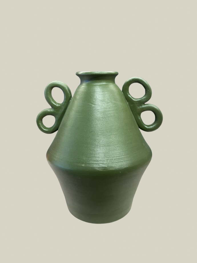 Vase Green Butterfly 2 by Casa Bonita