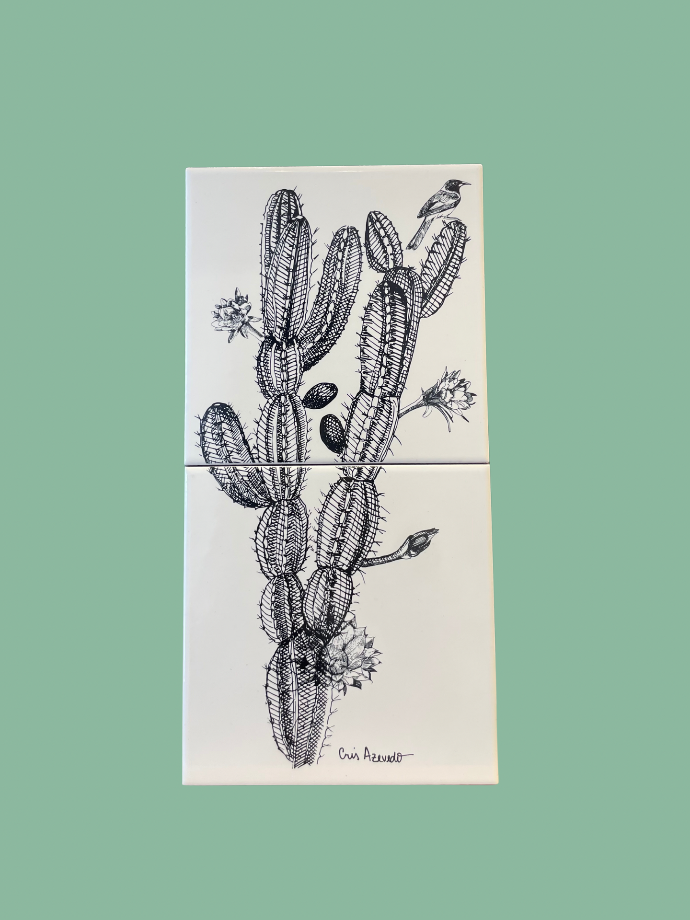 Tile Cactus 3 Cris Azevedo by Casa Bonita