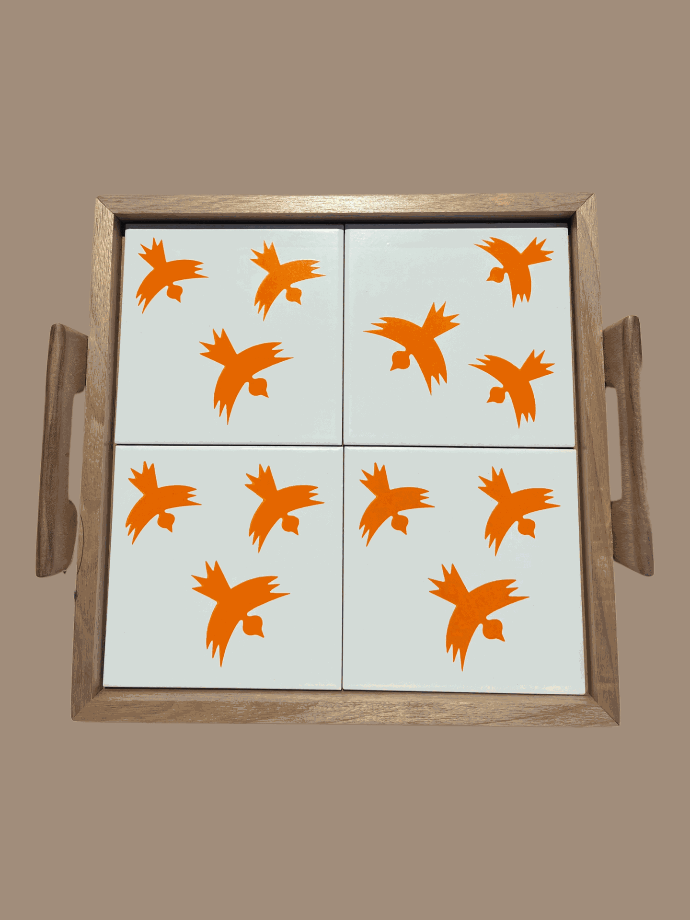 Tray Orange Bird by Casa Bonita