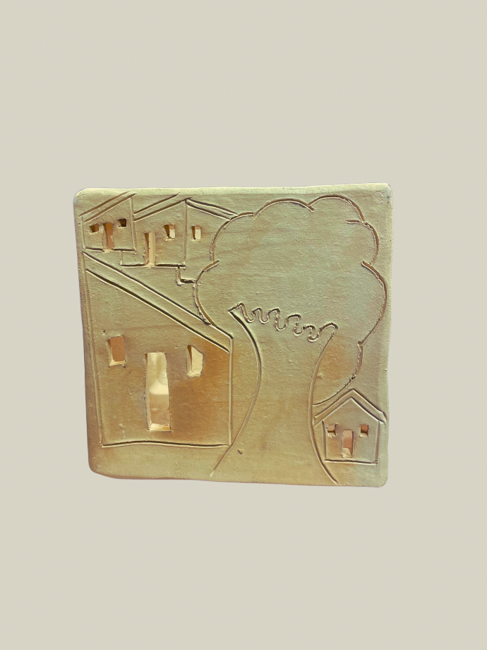 Vase Planter House+Tree by Casa Bonita