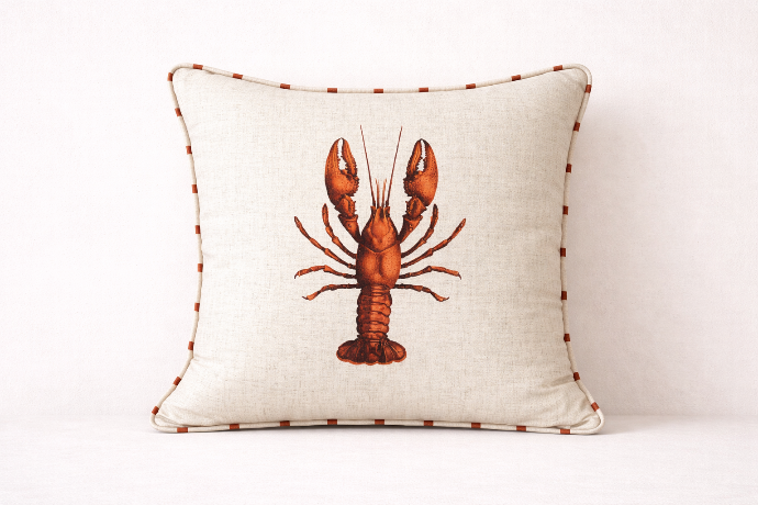 Cushion Cover Lobster Terracota by Decortextil