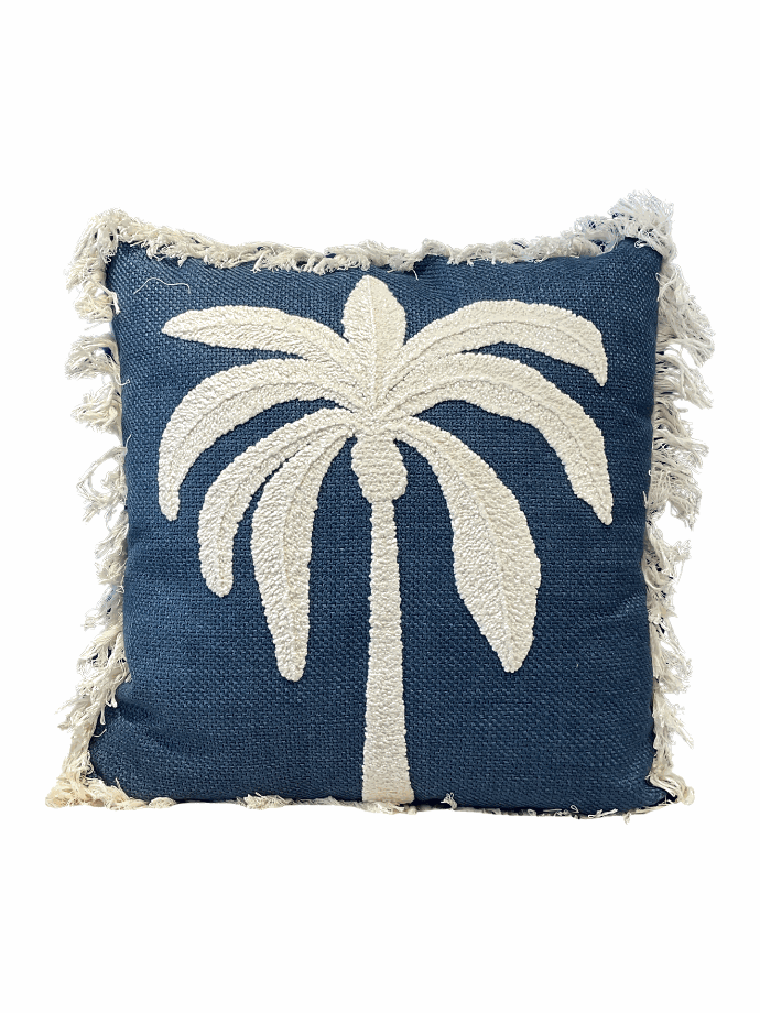 Cushion blue palm
