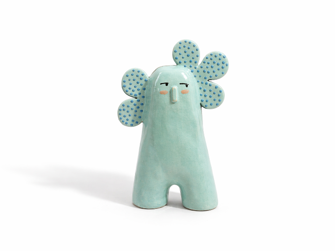 Sculpture Bibelos Teal by Gonl