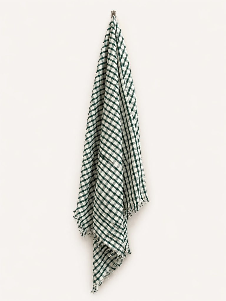 Picnic Cloth Checkered Green