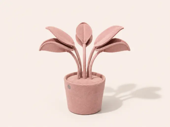 Sculpture Mini Pink Alocasia by Vanessa Lazzari