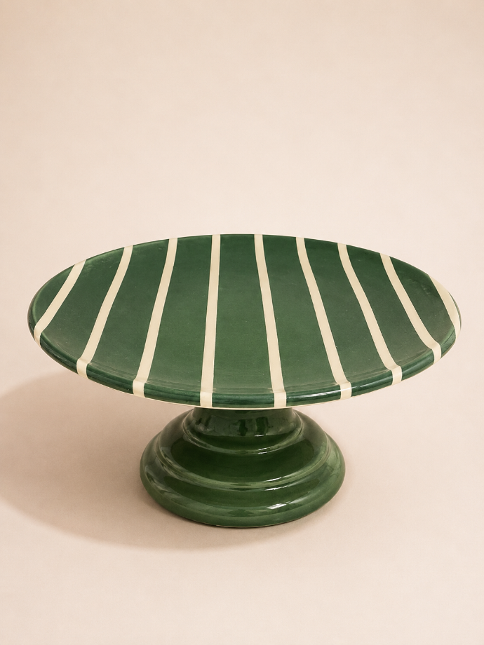 Green cake stand L by Atelie da Renata