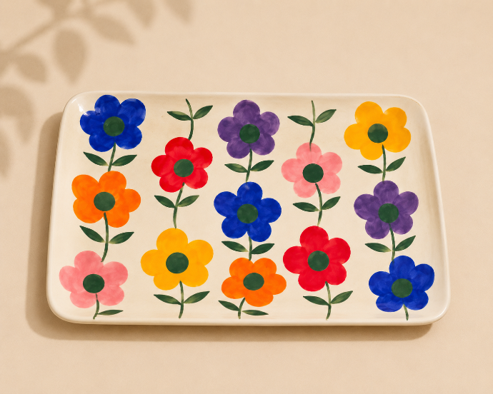 Square plate 1 by Atelier da Renata
