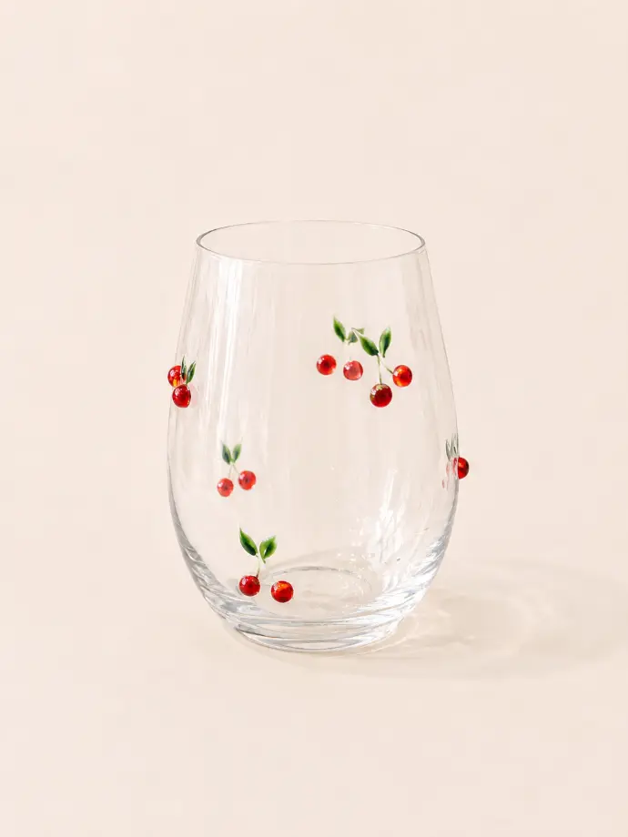 Crystal Glass Cherry by Alegoria
