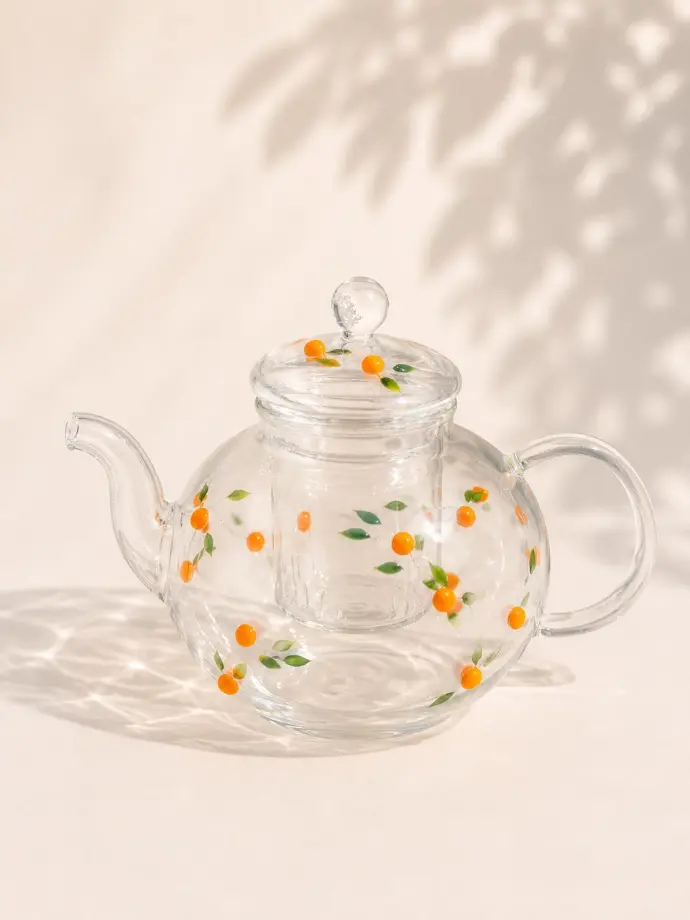 Tea Pot Orange by Alegoria