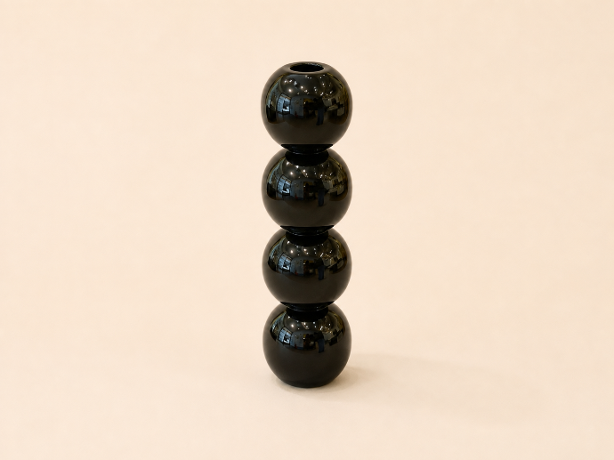 Vase Orbs Black L by Vintage & Cool