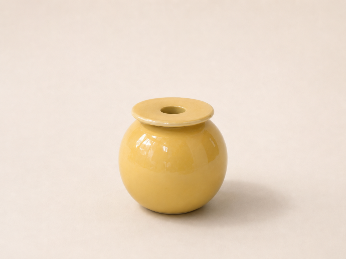 Vase Orbs Yellow S by Vintage & Cool