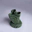 Vase Wrinkle by É Pedra GREEN
