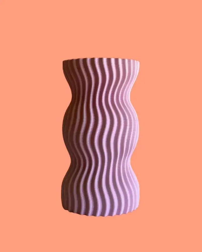 Vase Wave by É Pedra PINK
