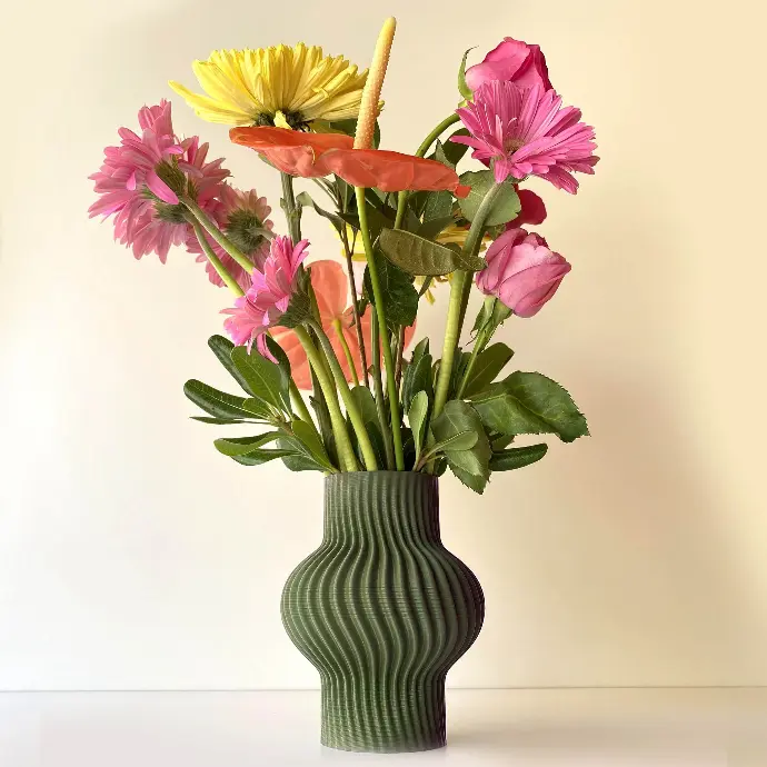 Vase Wave by É Pedra GREEN