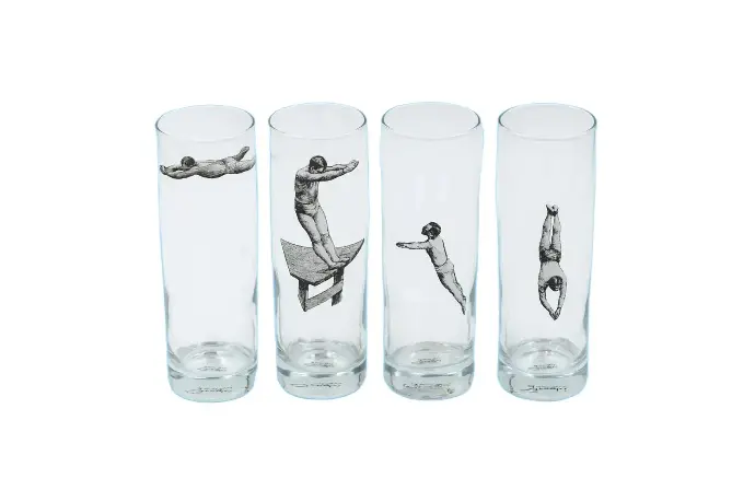 Glass Swimmers by Greghi - Set of 4