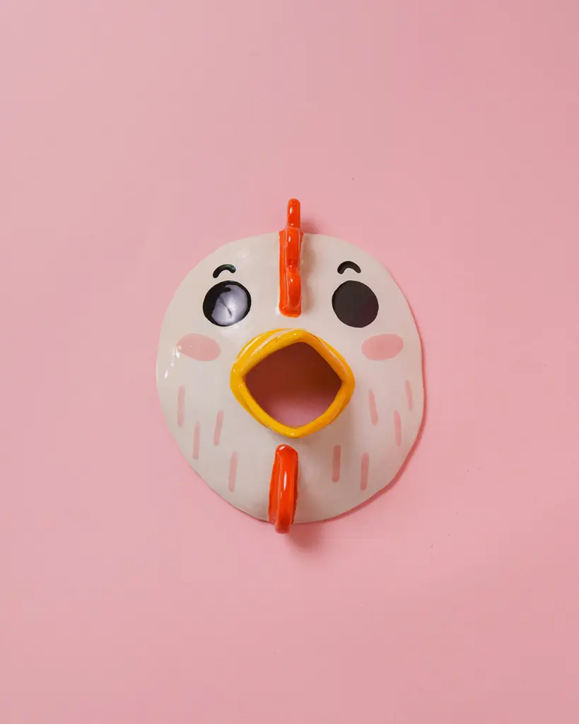 Chicken face by Ceramiquinho
