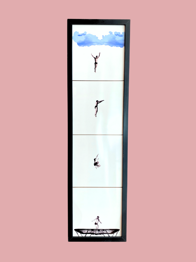 Trampolin framed by Greghi