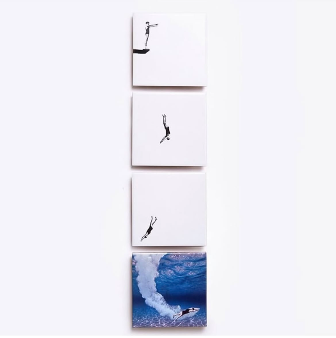 Tile 4 Swimmers 15x15 by Greghi