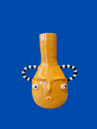 Vase Mustard Face by CIBI