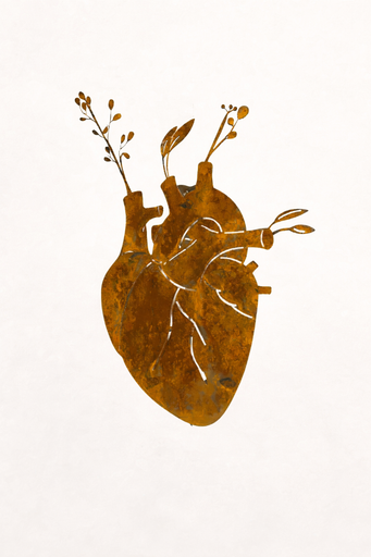 [mer0003] Heart Metal M by Mercatto