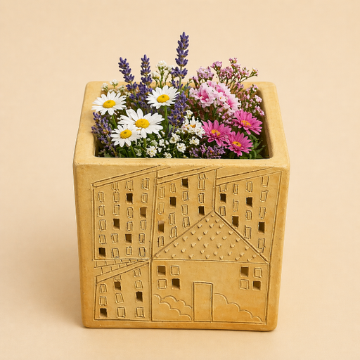 [cas00012] Vase Planter Building +House by Casa Bonita