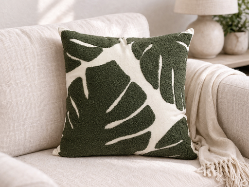 [dec00001] Cushion Cover Green Palm by Decortextil