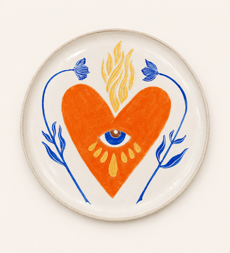 Plate Heart 1 by Maroca