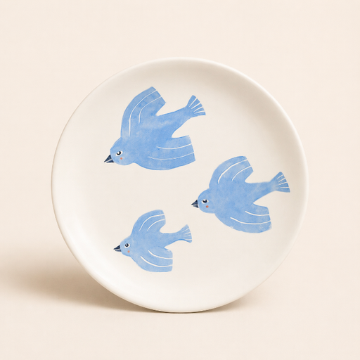 Plate Birds Large by Maroca