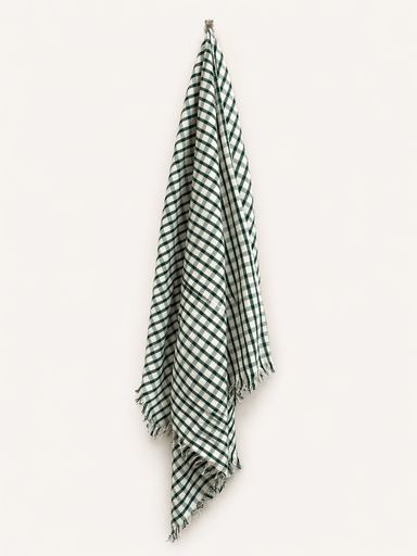 [deco0002] Picnic Cloth Checkered Green