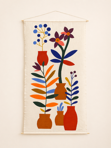 Wall Hanging  4 Vases by Joana Velozo