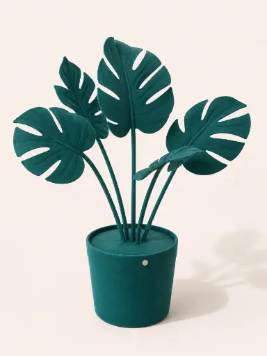 [van0002] Sculpture Large Green Monstera Leaf by Vanessa Lazzari