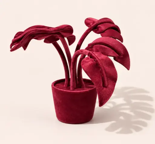 [van0008] Sculpture Mini Straw Monstera Leaf by Vanessa Lazzari