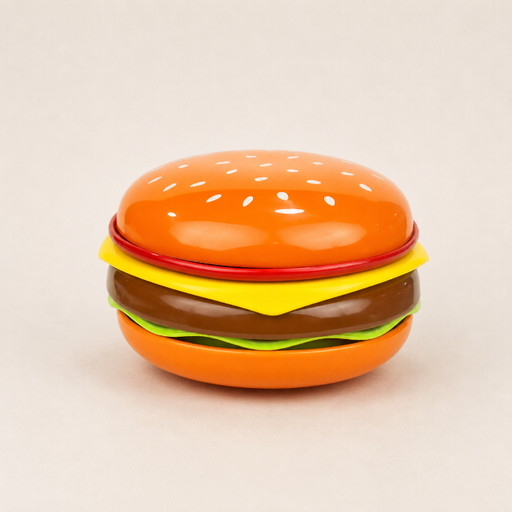[cs00016] Hamburger serving plates by Camistef Design