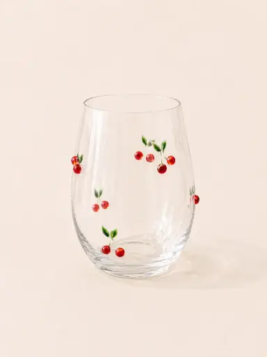 [ale0009] Crystal Glass Cherry by Alegoria