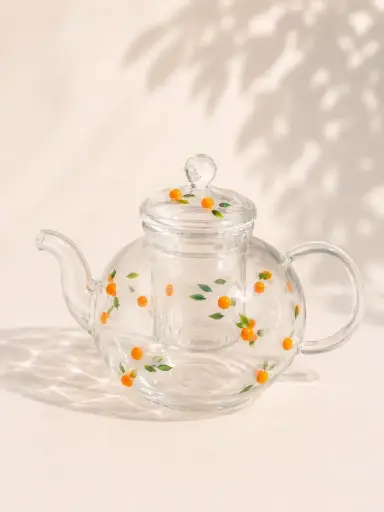 [ale00014] Tea Pot Orange by Alegoria