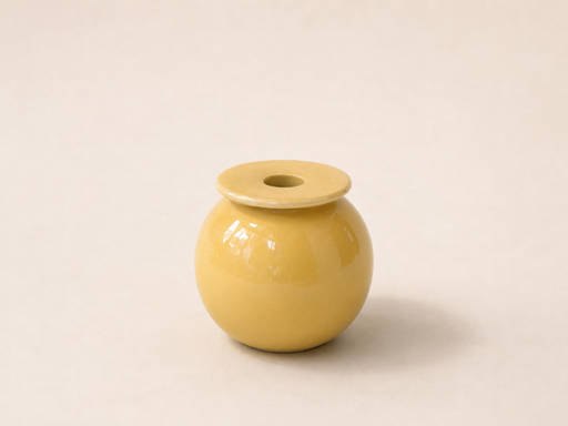 Vase Orbs Yellow S by Vintage & Cool