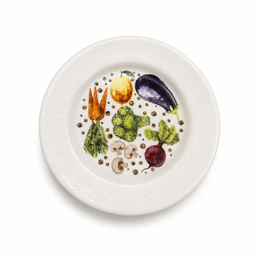 Dessert Plates Set 6 Vegetable by Camistef