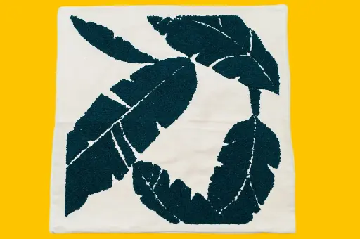 [dec000013] Cushion Banana boucle Petroleum by Decortextil