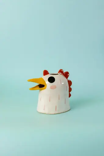 [cer00019] Vase chicken by Ceramiquinho