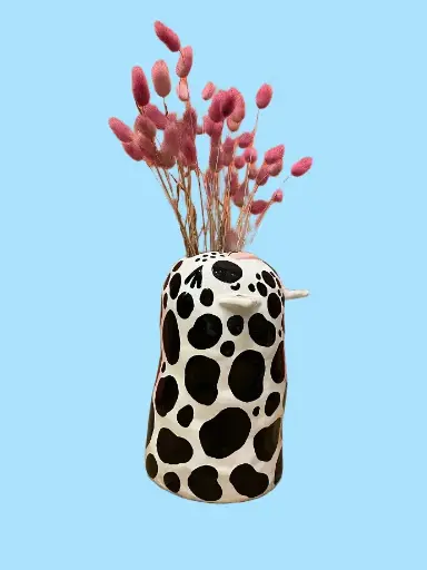 Vase Cat B&W by Ceramiquinho