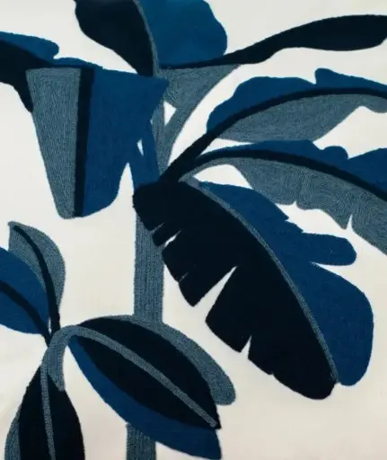 Cushion Chinille blue by Decortextil